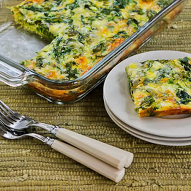 Baby Kale, Mozzarella, and Egg Bake – KRISPR