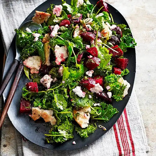 Feta, Baby Kale and Beet Fattoush – KRISPR