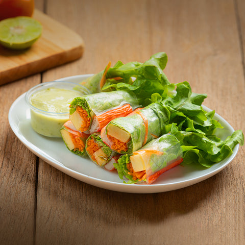 Spring Rolls with KRISPR Romaine Lettuce